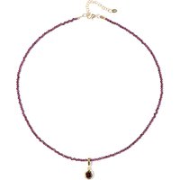 Rhodolith-Silberhalskette Rhodolith-Silberhalskette