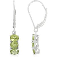 Mosambik-Saphir-Silberohrringe Mosambik-Saphir-Silberohrringe