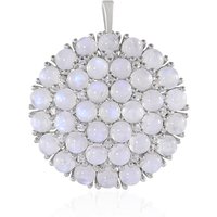 Regenbogen-Mondstein-Silberanhänger Regenbogen-Mondstein-Silberanhänger