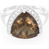 Rauchquarz-Silberring Rauchquarz-Silberring