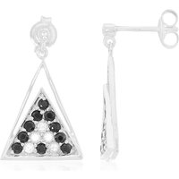 Edelstein-Silberohrringe Edelstein-Silberohrringe