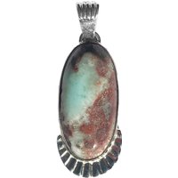 Kupfer-Larimar-Silberanhänger Kupfer-Larimar-Silberanhänger