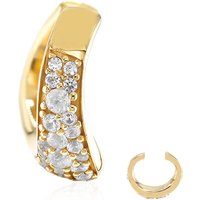 Zirkon-Silberohrklemme Zirkon-Silberohrklemme