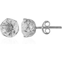 Weißer Topas-Silberohrringe Weißer Topas-Silberohrringe