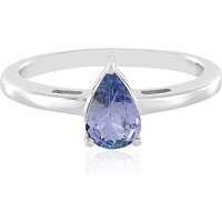 Nicht erhitzter Tansanit-Silberring Nicht erhitzter Tansanit-Silberring