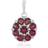 Madagaskar-Rubin-Silberanhänger Madagaskar-Rubin-Silberanhänger