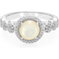 Abalone-Muschel-Silberring Abalone-Muschel-Silberring