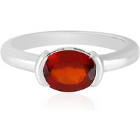 Hessonit-Granat-Silberring Hessonit-Granat-Silberring