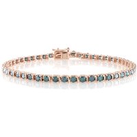 Blauer I2 Brillant-Goldarmband (de Melo) Blauer I2 Brillant-Goldarmband (de Melo)