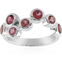 Brasilianischer Pinkfarbener Turmalin-Silberring (Pallanova) Brasilianischer Pinkfarbener Turmalin-Silberring (Pallanova)