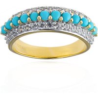 Sleeping Beauty-Türkis-Silberring Sleeping Beauty-Türkis-Silberring