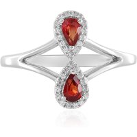 Tansania-Rubin-Silberring Tansania-Rubin-Silberring