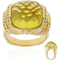 Limonen-Quarz-Silberring (Dallas Prince Designs) Limonen-Quarz-Silberring (Dallas Prince Designs)