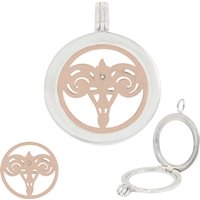 Weißer Topas-Silberanhänger Widder Weißer Topas-Silberanhänger Widder