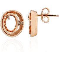 SI1 Argyle-Rose de France-Brillant-Silberohrringe (Annette) SI1 Argyle-Rose de France-Brillant-Silberohrringe (Annette)