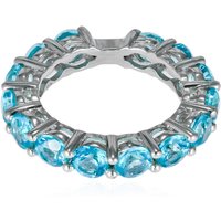 Paraibafarbener Topas-Silberring Paraibafarbener Topas-Silberring