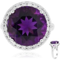 Sambia-Amethyst-Silberring Sambia-Amethyst-Silberring