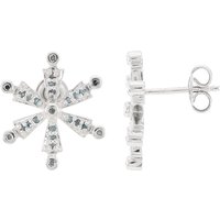 Fancy-Diamant-Silberohrringe Fancy-Diamant-Silberohrringe