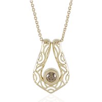 I2 Champagner-Brillant-Goldhalskette (Ornaments by de Melo) I2 Champagner-Brillant-Goldhalskette (Ornaments by de Melo)