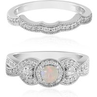 Welo-Opal-Silberringe Welo-Opal-Silberringe