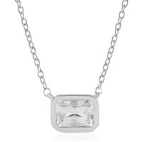 Weißer Topas-Silbercollier Weißer Topas-Silbercollier