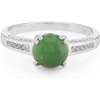 Kaiserlicher Chrysopras-Silberring Kaiserlicher Chrysopras-Silberring