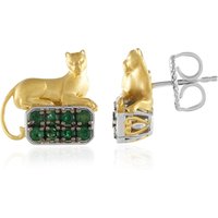 Sambia-Smaragd-Silberohrringe (Gems en Vogue) Sambia-Smaragd-Silberohrringe (Gems en Vogue)