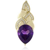 Uruguay-Amethyst-Goldanhänger (de Melo) Uruguay-Amethyst-Goldanhänger (de Melo)