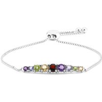 Edelstein-Silberarmband Edelstein-Silberarmband