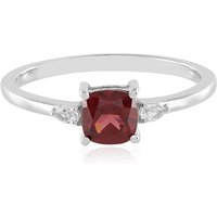 Mosambik-Granat-Silberring Mosambik-Granat-Silberring