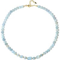 Brasilianischer Aquamarin-Silberhalskette Brasilianischer Aquamarin-Silberhalskette