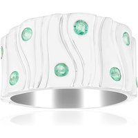 Russischer Smaragd-Silberring (SAELOCANA) Russischer Smaragd-Silberring (SAELOCANA)