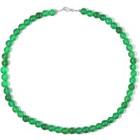 Grüner Onyx-Silberhalskette Grüner Onyx-Silberhalskette