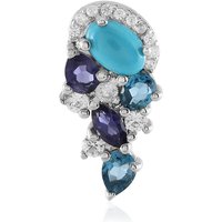 Edelstein-Silberanhänger Edelstein-Silberanhänger