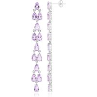 Amethyst-Silberohrringe Amethyst-Silberohrringe