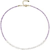 Edelstein-Silberhalskette Edelstein-Silberhalskette