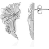 Zirkon-Silberohrringe (MONOSONO COLLECTION) Zirkon-Silberohrringe (MONOSONO COLLECTION)