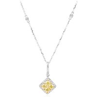 Gelber SI2 Brillant-Goldhalskette (CIRARI) Gelber SI2 Brillant-Goldhalskette (CIRARI)