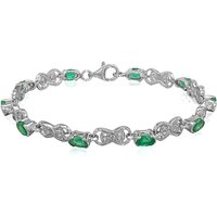 Sambia-Smaragd-Silberarmband Sambia-Smaragd-Silberarmband