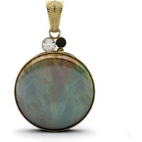 Garut-Holzopal-Silberanhänger (Bali Barong) Garut-Holzopal-Silberanhänger (Bali Barong)