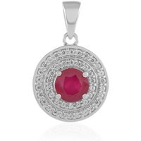 Madagaskar-Rubin-Silberanhänger Madagaskar-Rubin-Silberanhänger