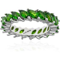 Russischer Diopsid-Silberring Russischer Diopsid-Silberring