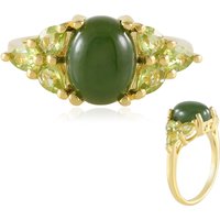 Kanadische Jade-Silberring Kanadische Jade-Silberring