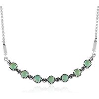 Grüner Türkis-Silbercollier (Desert Chic) Grüner Türkis-Silbercollier (Desert Chic)
