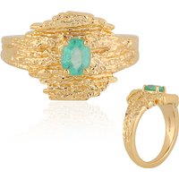 Russischer Smaragd-Silberring (MONOSONO COLLECTION) Russischer Smaragd-Silberring (MONOSONO COLLECTION)