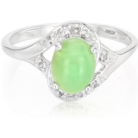 Kaiserlicher Chrysopras-Silberring Kaiserlicher Chrysopras-Silberring