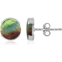 Garut-Holzopal-Silberohrringe (Bali Barong) Garut-Holzopal-Silberohrringe (Bali Barong)