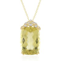 Ouro Verde-Quarz-Silberhalskette (Gems en Vogue) Ouro Verde-Quarz-Silberhalskette (Gems en Vogue)