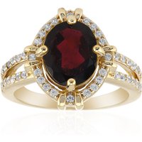 Indischer Granat-Silberring Indischer Granat-Silberring