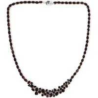 Mosambik-Granat-Silbercollier Mosambik-Granat-Silbercollier